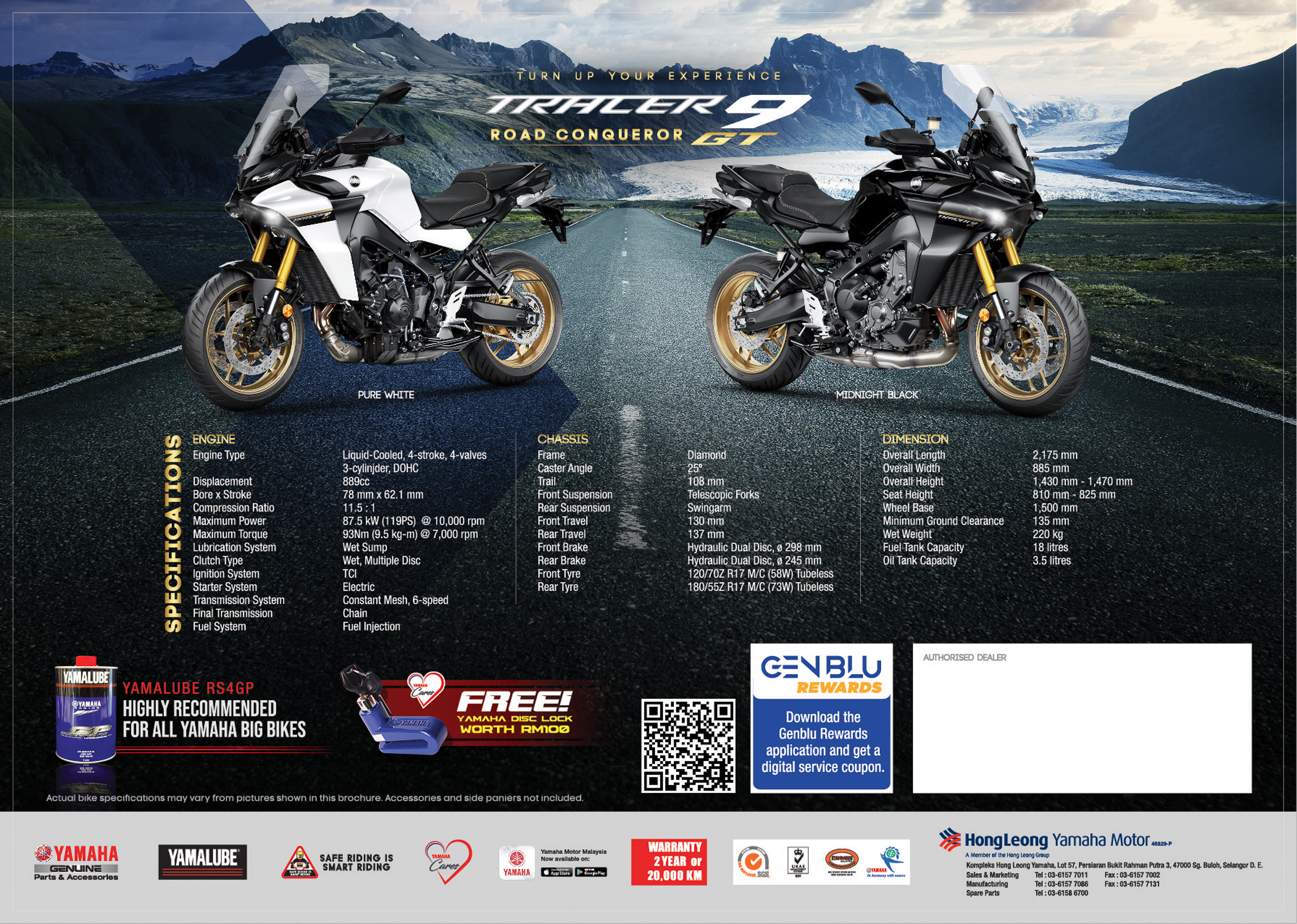 Motorcycle Poster Yamaha Tracer 9 GT