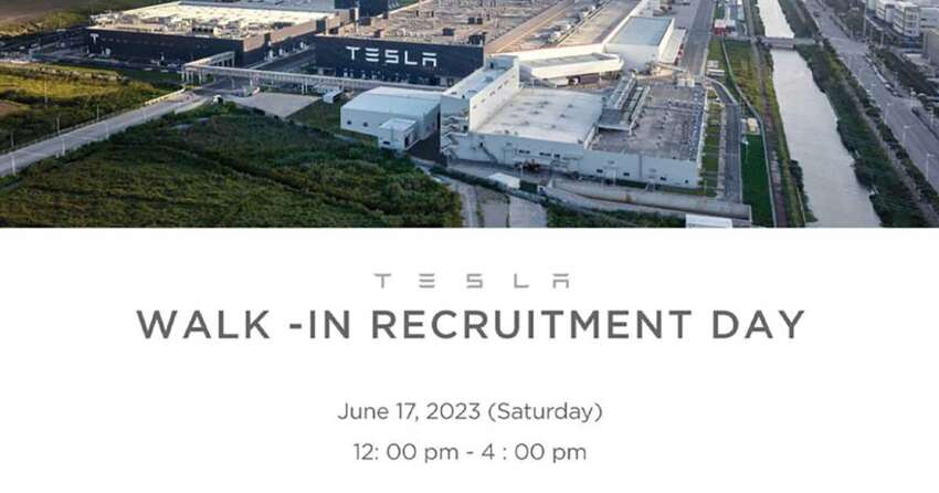 Tesla Malaysia is hiring – walk-in recruitment day at Cyberview in Cyberjaya on June 17, 2023 1624645