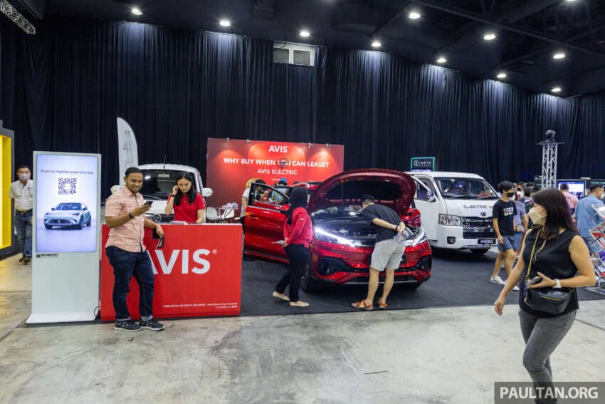 EVx 2023: Avis offering short-term EV rentals – BYD Atto 3 fr RM198/day; CAF CE1 EV panel van on display 1645381