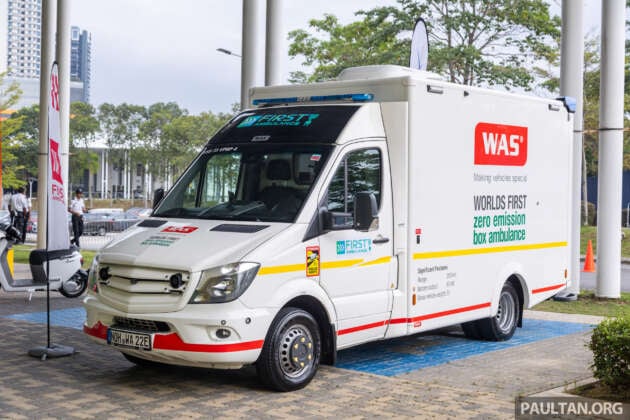 EVx 2023: Ambulans WAS 500 EV di bawah penilaian oleh First Ambulance, diuji bagi kegunaan di Malaysia