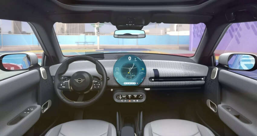 2024 MINI Cooper Electric EV interior shown – inspired by the classic Mini; more details coming on July 27 1643422