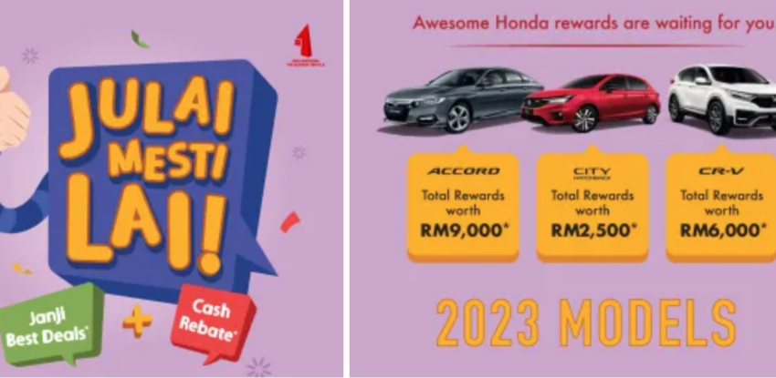 Honda Malaysia’s July 2023 promotion, up to RM9k off 1638458