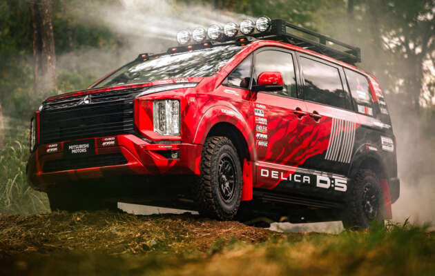 Mitsubishi Delica D:5 Ralliart – MPV lasak untuk pusat operasi bergerak pasukan Ralliart di AXCR 2023!