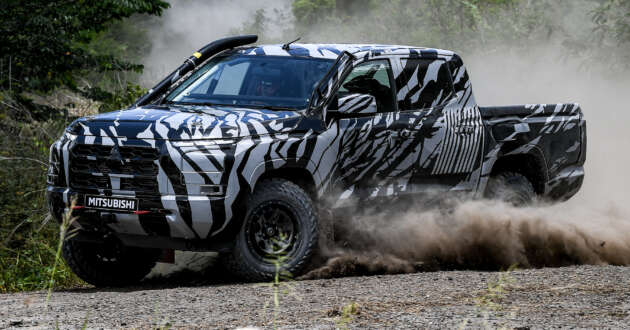 Next-generation Mitsubishi Triton Group T1 for AXCR 2023 – road racing car prepared before the launch of the production model