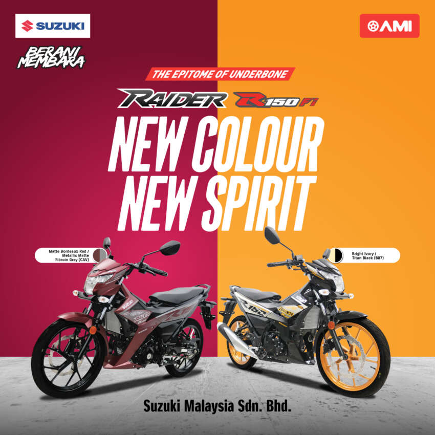 Suzuki Raider R150 Fi Malaysia dapat warna baru 1647889