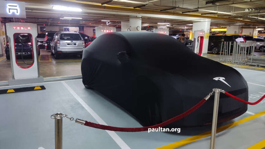 First Tesla Supercharger station in Malaysia located at Pavilion KL – eight charging bays in B1 parking area 1642436