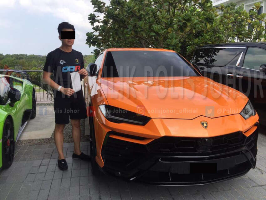 Polis Johor sita lima unit Lamborghini yang terlibat dengan kes pandu berbahaya di Kota Tinggi 1649401
