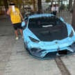 Polis Johor sita lima unit Lamborghini yang terlibat dengan kes pandu berbahaya di Kota Tinggi