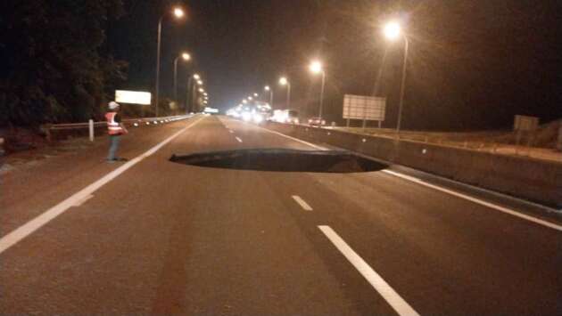 Tanah mendap di KM66.1 Lebuhraya KL-Karak – sila gunakan laluan alternatif untuk ke KL, Pantai Timur