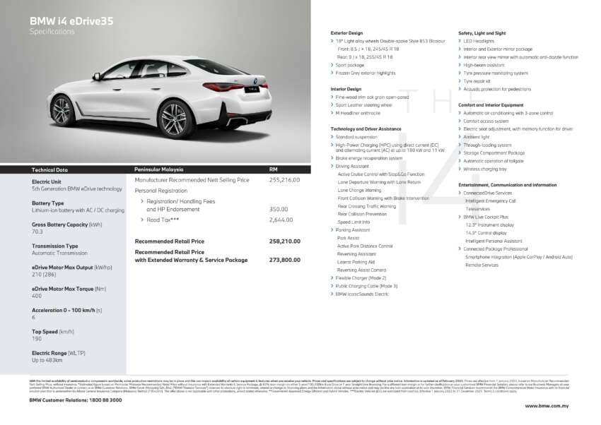 BMW i4 eDrive35 kini di Malaysia – EV dengan harga bermula RM284k, kuasa 286 PS, jarak gerak 483 km 1649863