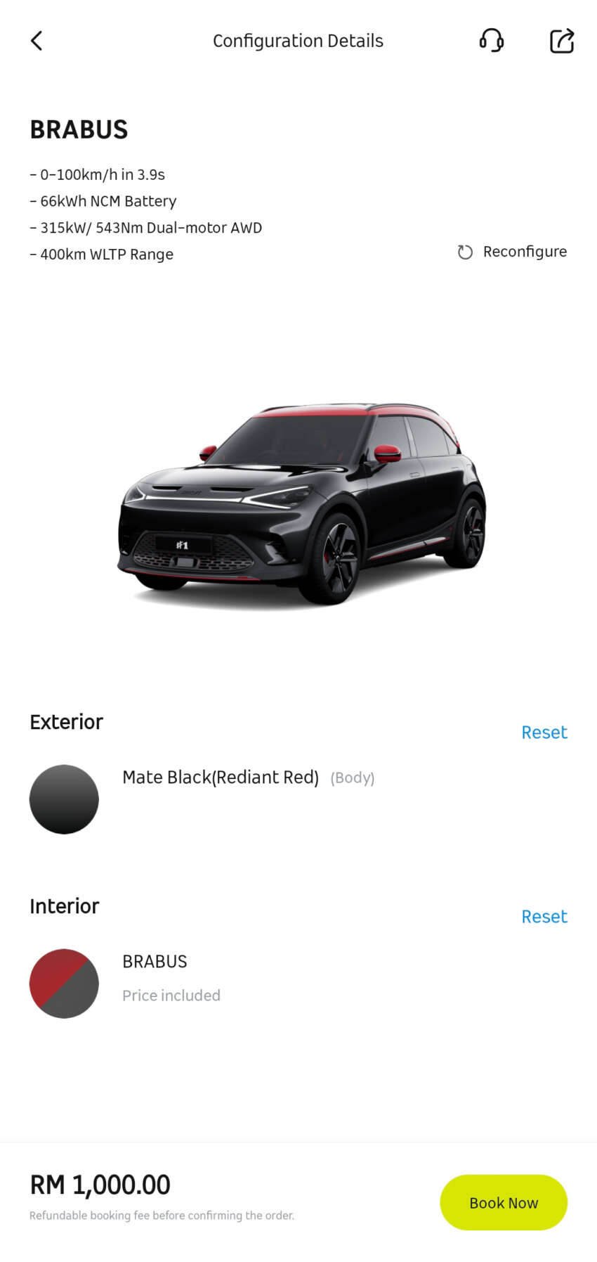 smart #1 boleh ditempah di Malaysia menggunakan aplikasi Hello – bayaran awal RM1k, pilihan dua varian 1661770
