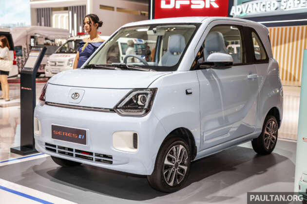 GIIAS 2023: DSFK Seres E1 launched – small city EV to fight Wuling Air; up to 41 PS, 220 km range; fr RM57k