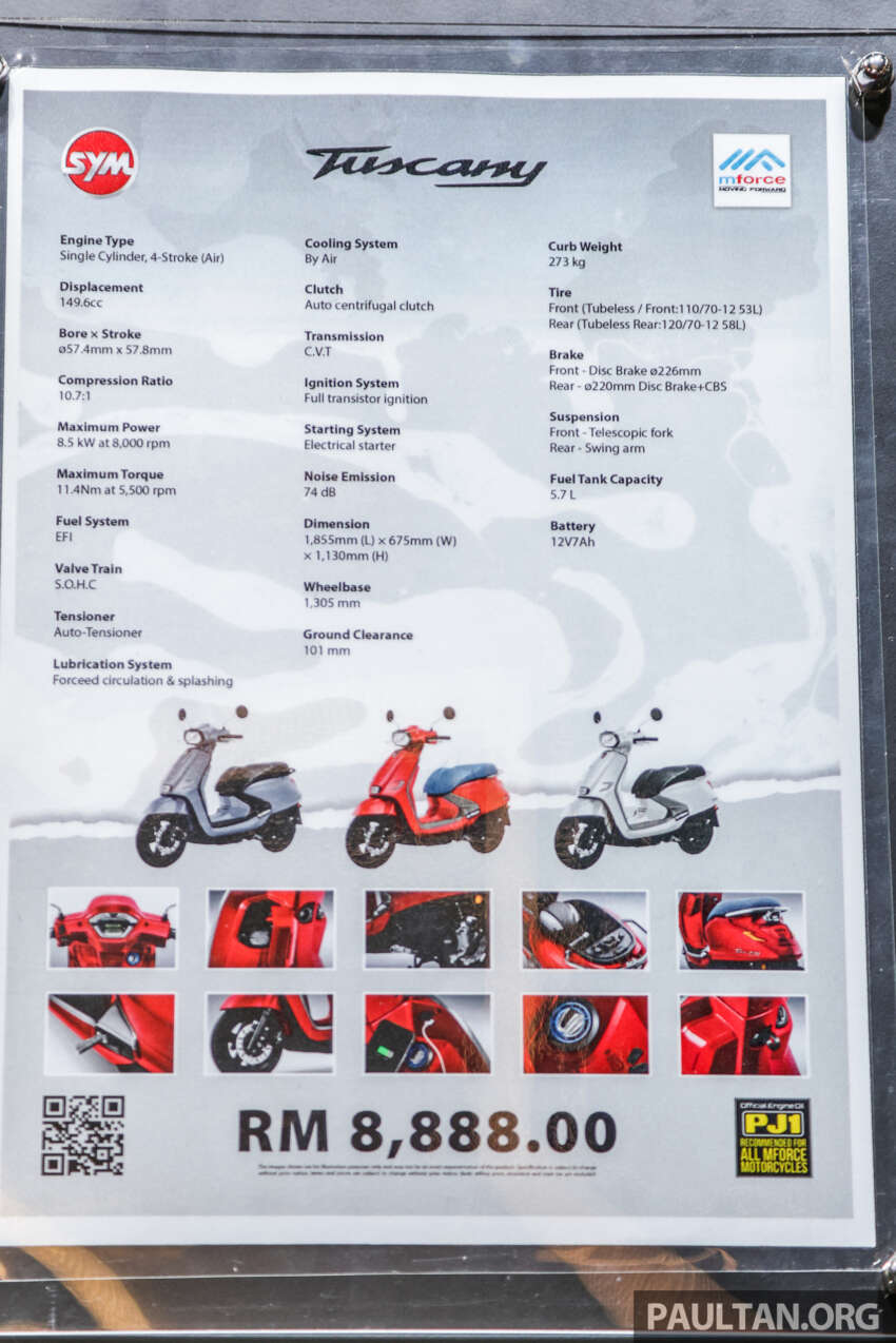 2023 SYM Tuscany scooter launch at KLBS, RM8,888 1659467
