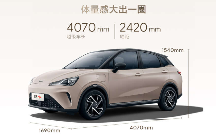 2024 Neta V facelift launched in China – now renamed to Aya; up to 401 km EV range; lower price from RM47k 1652589