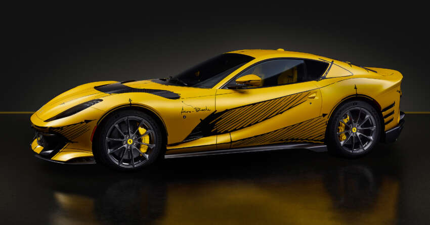 Ferrari 812 Competizione Tailor Made dengan konsep conteng luar dan dalam akan dibuka untuk lelongan 1657928
