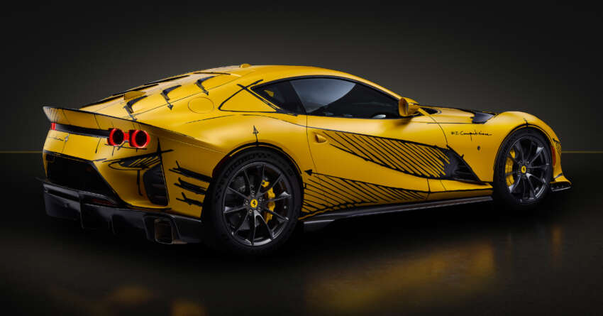 Ferrari 812 Competizione Tailor Made dengan konsep conteng luar dan dalam akan dibuka untuk lelongan 1657923