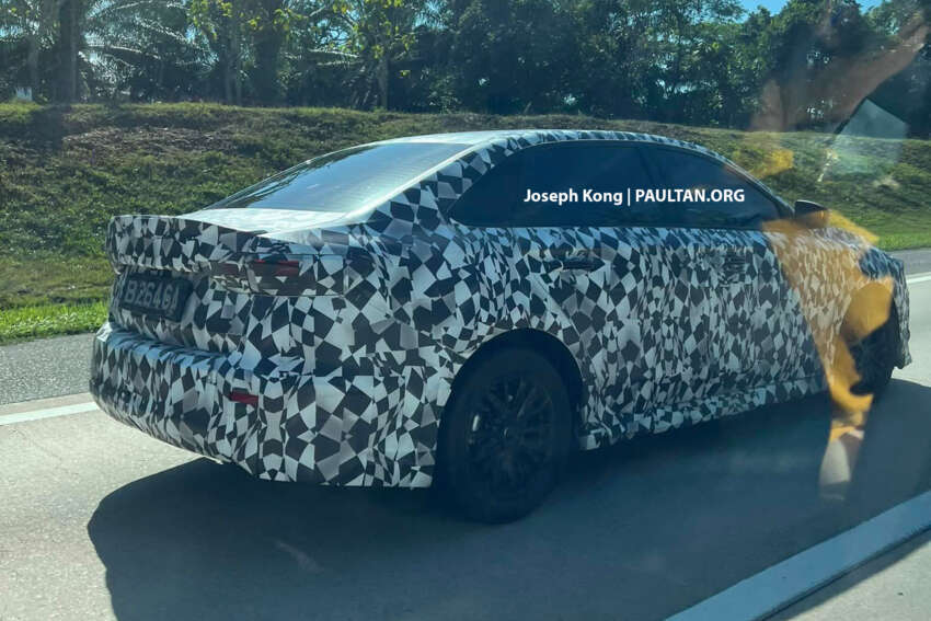 Proton S50 – unit prototaip kini dilihat diuji dengan kit badan, nampak lebih tegap dari Geely Emgrand 1658194