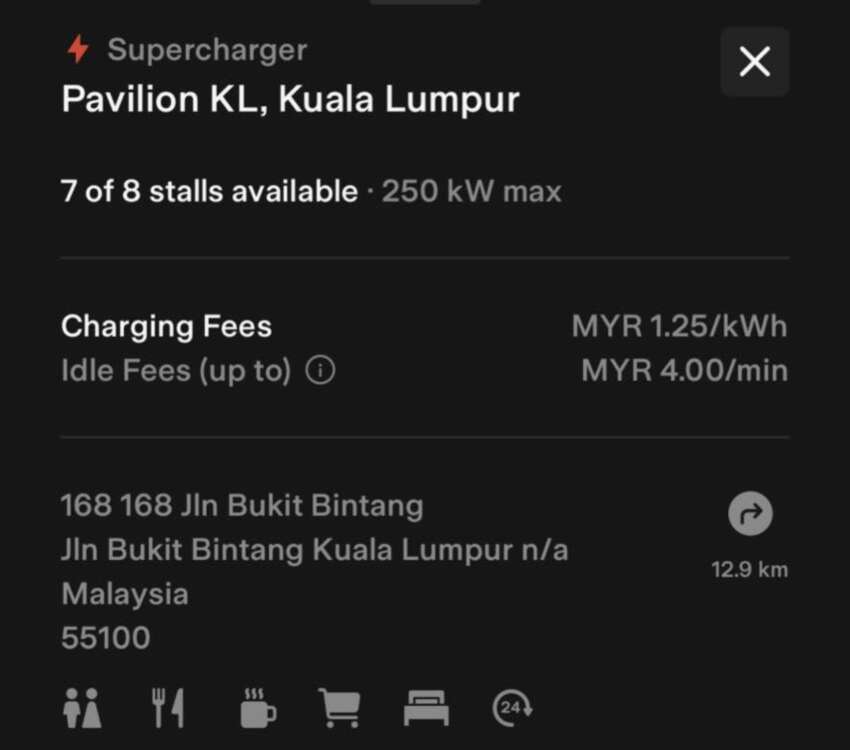 Tesla Supercharger Pavilion KL now online, priced at RM1.25 per kWh with RM4 per minute idle fee 1658136