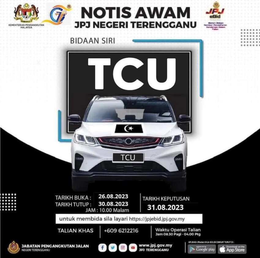 JPJ eBid: Siri TCU dan VLF dibuka untuk bidaan 1659810