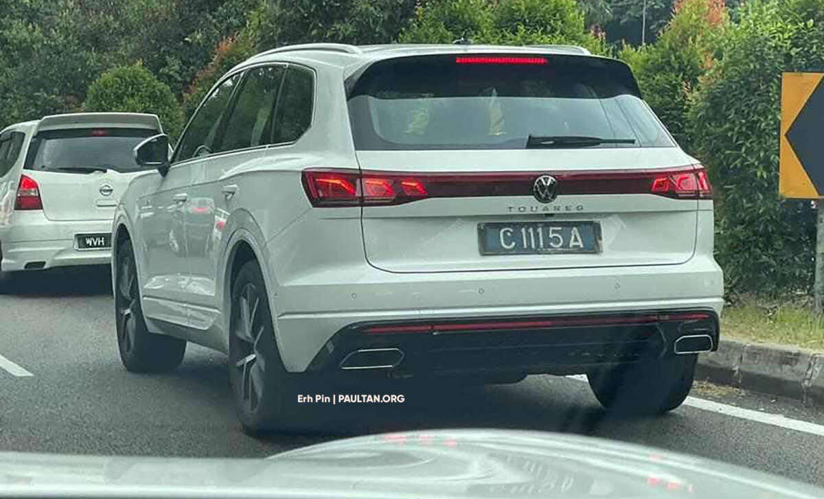 2023 Volkswagen Touareg facelift seen with Pahang trade plates, will it be CKD assembled in Pekan?
