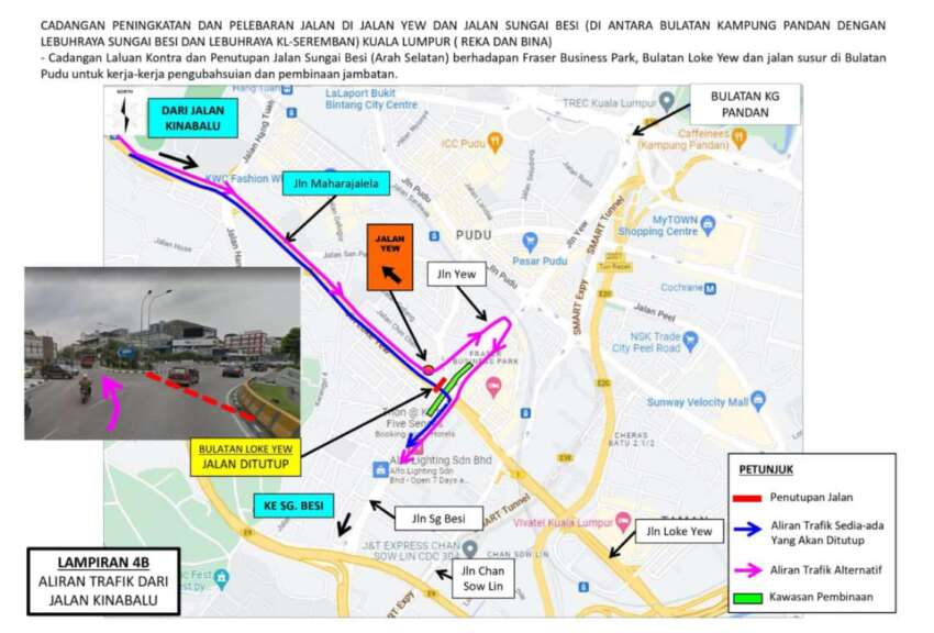 Jalan Sungai Besi, Bulatan Loke Yew dan Bulatan Pudu ditutup setahun mulai 5 Ogos ini – DBKL 1649815
