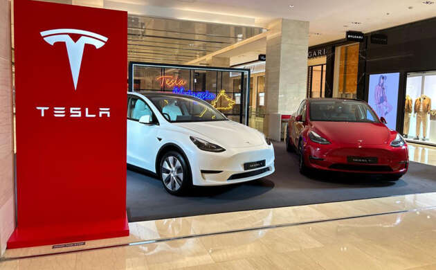 Tesla Malaysia Pavilion display moves to Level 3 - paultan.org