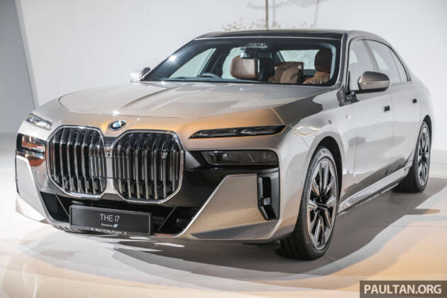 2023 BMW i7 at House of Forwardism in Malaysia – 625 km EV range; fr RM707k; 158 units OTR as of Aug 31
