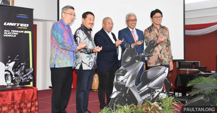 Artroniq, United E-Motor announce upcoming launch of electric scooter range in Malaysia; CKD Batu Kawan 1672025