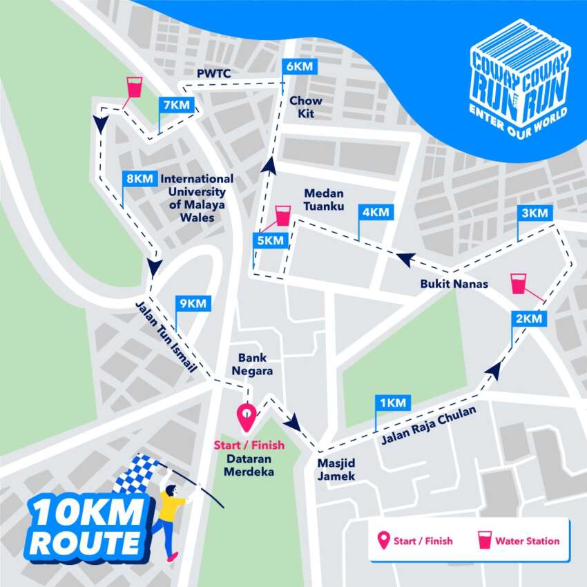 Tiada KLCFM dianjurkan Ahad ini, tapi beberapa jalan utama di sekitar KL ditutup untuk acara larian Coway 1665298