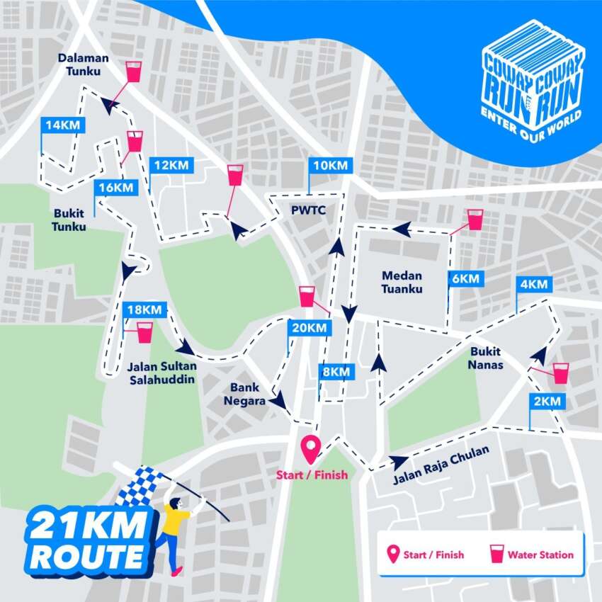 Tiada KLCFM dianjurkan Ahad ini, tapi beberapa jalan utama di sekitar KL ditutup untuk acara larian Coway 1665299