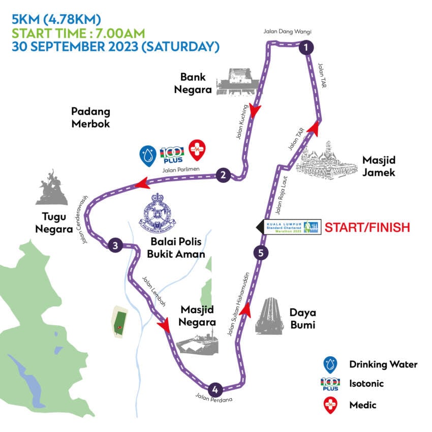 KL Standard Chartered Marathon 2023 – major roads in city centre, highways closed this weekend for SCKLM 1671157