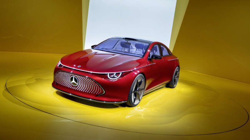 Mercedes-Benz Concept CLA Class beri petunjuk awal kepada satu barisan keluarga model elektrik baru 1663782