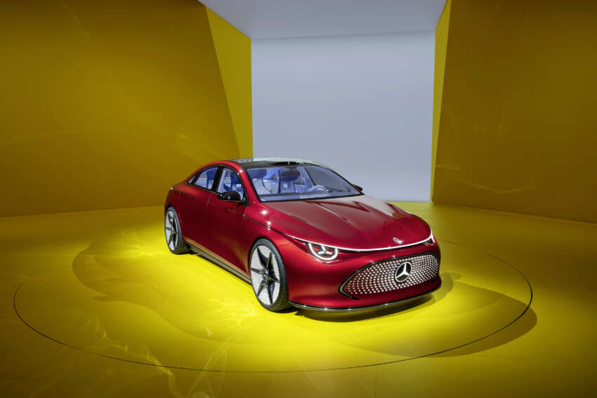 Mercedes-Benz Concept CLA Class beri petunjuk awal kepada satu barisan keluarga model elektrik baru 1663753