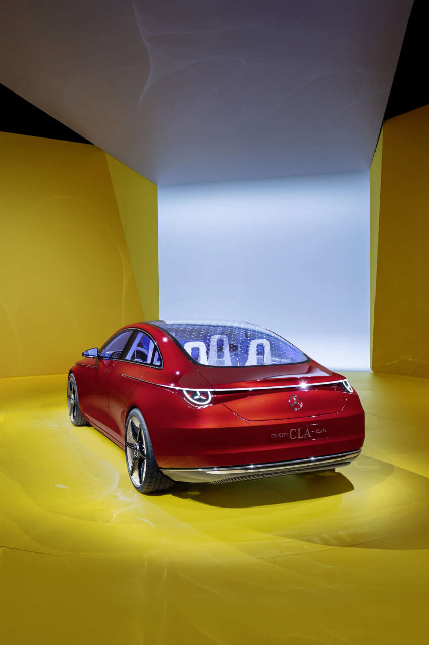 Mercedes-Benz Concept CLA Class beri petunjuk awal kepada satu barisan keluarga model elektrik baru 1663789