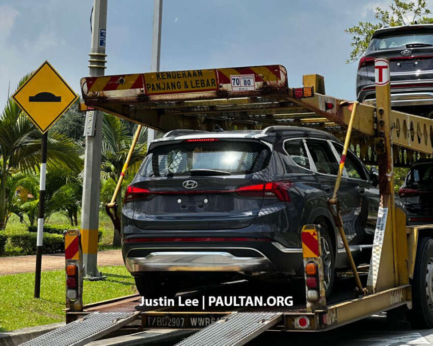 2023 Hyundai Santa Fe facelift spotted in Malaysia – still fourth-gen; CKD three-row SUV launching soon? 1686742