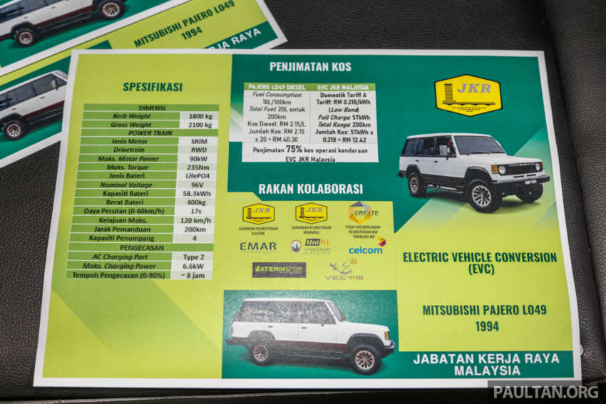 Mitsubishi Pajero EVC – JKR’s EV conversion detailed 1676238