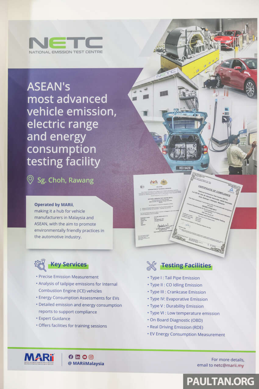 What will the National Emission Test Centre (NETC) in Rawang do in the EV age with zero (tailpipe) gases? 1676205