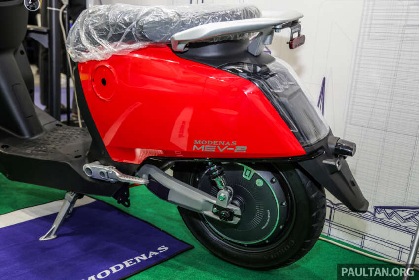 Modenas MEV-1, MEV-2 and MEV-3 electric scooters on display at IGEM – fleet use only, not for public sale yet 1674983