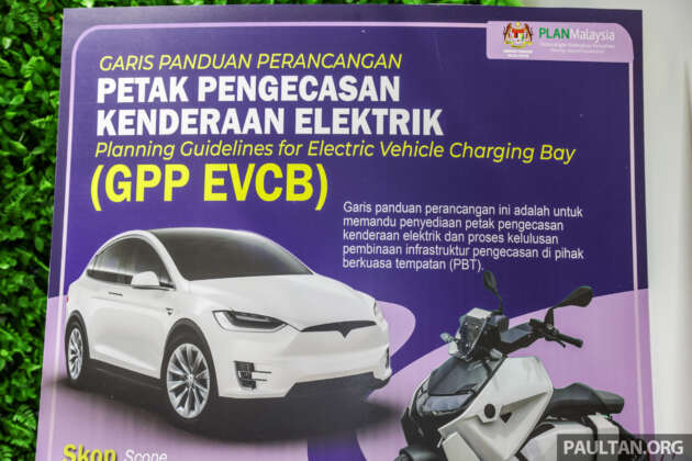 Malaysian guidelines for EV charging bays detailed in GPP EVCB – planning and design, processes listed