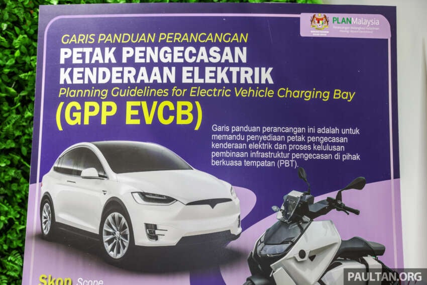 Malaysian guidelines for EV charging bays detailed in GPP EVCB – planning and design, processes listed 1675456