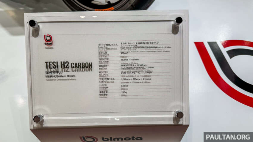 Bimota Tesi H2 Carbon and KB4 seen at Japan show 1688345