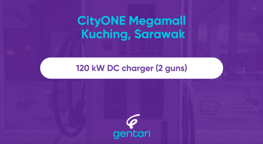 Gentari 120 kW DC charger now in Kuching, Sarawak 1674417