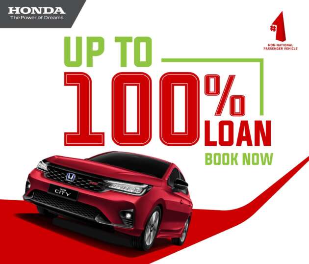 Honda City now with 100% loan, RM0 downpayment