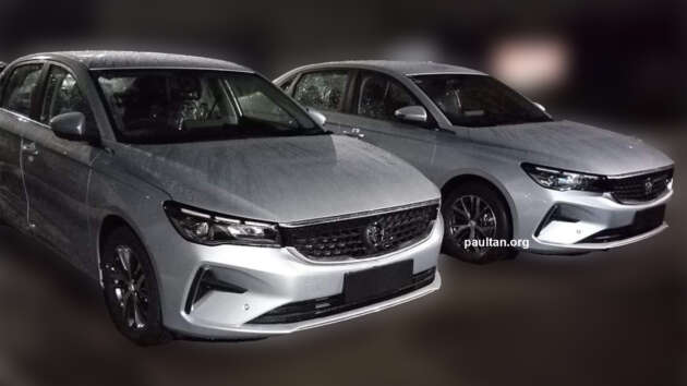 Proton S70 sedan production version seen without camo – no bodykit, but with LED projector headlights