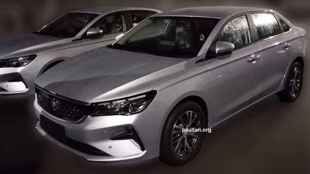 Proton S70 sedan production version seen without camo – no bodykit, but with LED projector headlights
