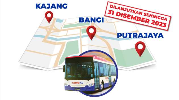 Rapid KL lanjutkan percubaan laluan bas 451 bagi Kajang-Bangi-Putrajaya sehingga 31 Disember 2023