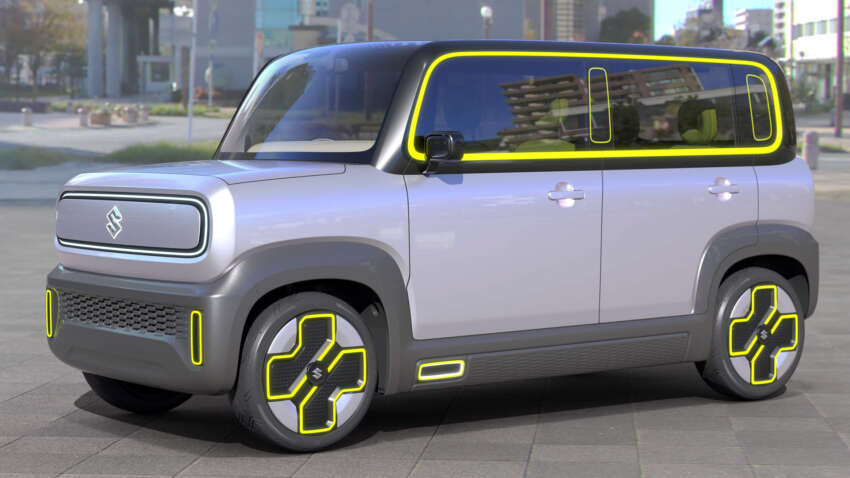 Suzuki eWX concept revealed for Japan Mobility Show – EV kei wagon with quirky design and 230 km range 1674403