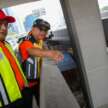 Works Minister inspects danger spot on Kg Pandan flyover, temp repair on joint that caused riders to fall