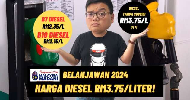 Belanjawan 2024: Subsidi bersasar diesel dilaksana berperingkat, harga semasa RM3.75 seliter