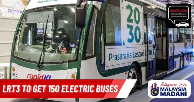 EV feeder buses for LRT3 Shah Alam Line in Q3 2025 approved – 3 charging depots for the electric buses